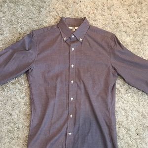 L/s Uniqlo Slim Fit Dress Shirt Size XS